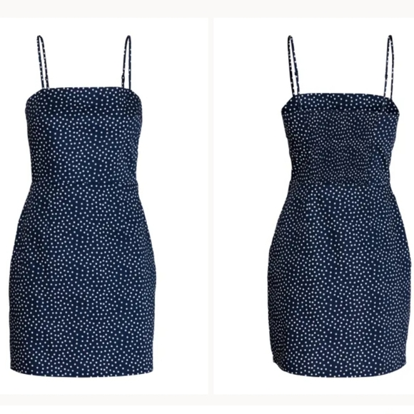 HM Divided polka dot size 6 mini dress WITH TAGS - Picture 9 of 9